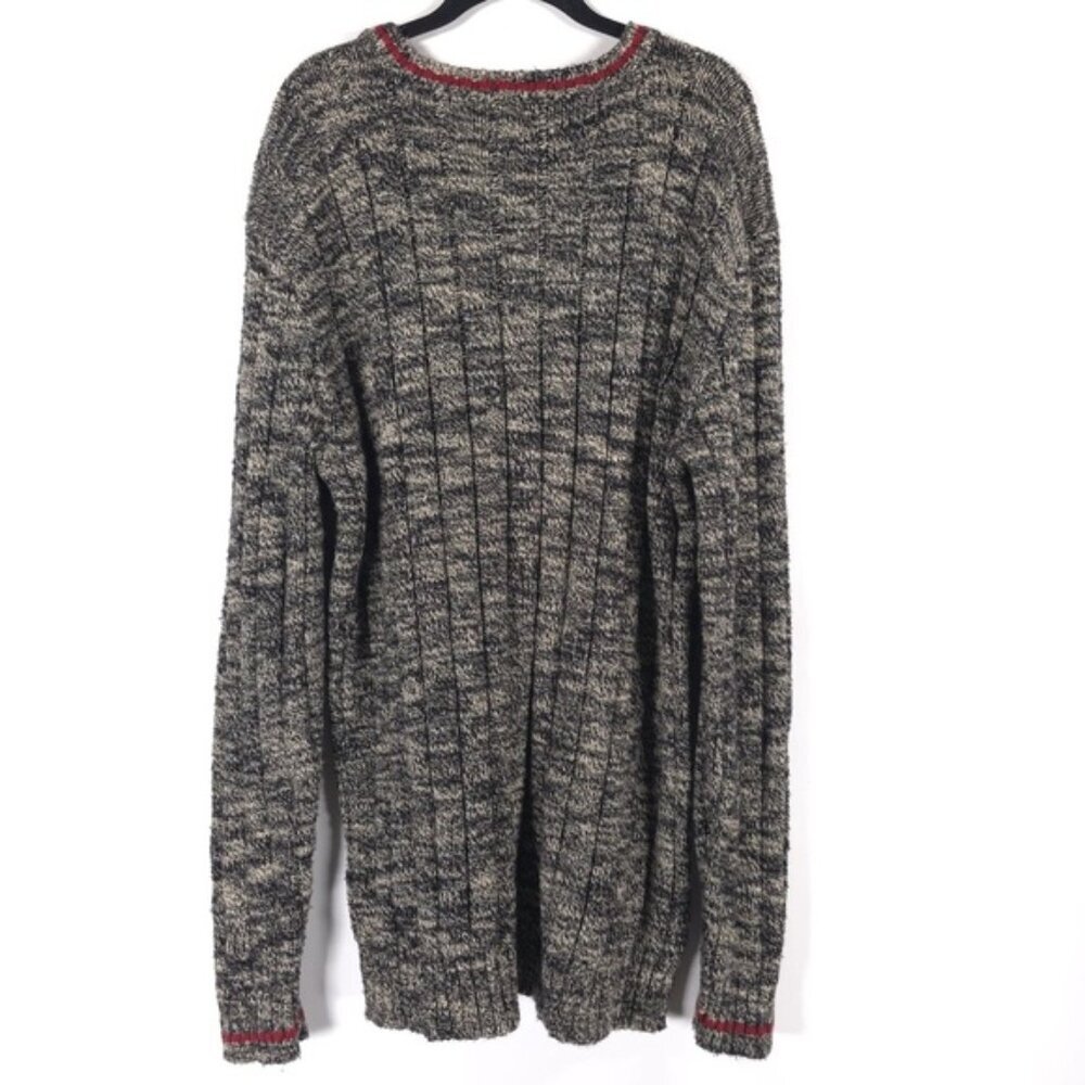 POLO RALPH‎ LAUREN HONG KONG MADE Cotton Knit Pullover Sweater Marled Size LT/GL - Picture 2 of 10